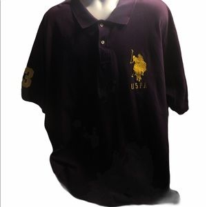 US Polo Association purple Rugby 3 polo 5x